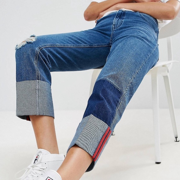 ASOS deep turn up jeans with bound selvage stripe - Picture 3 of 5